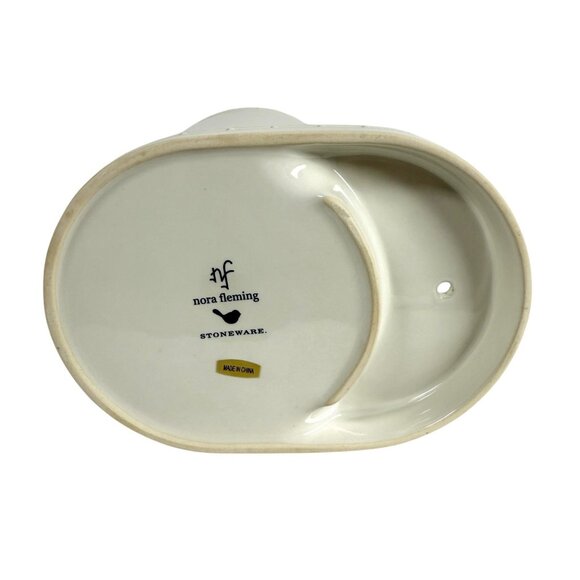 Nora Fleming Utensil Crock Pearl Dot 6.75" Retired Pottery Mini Holder - Picture 6 of 8